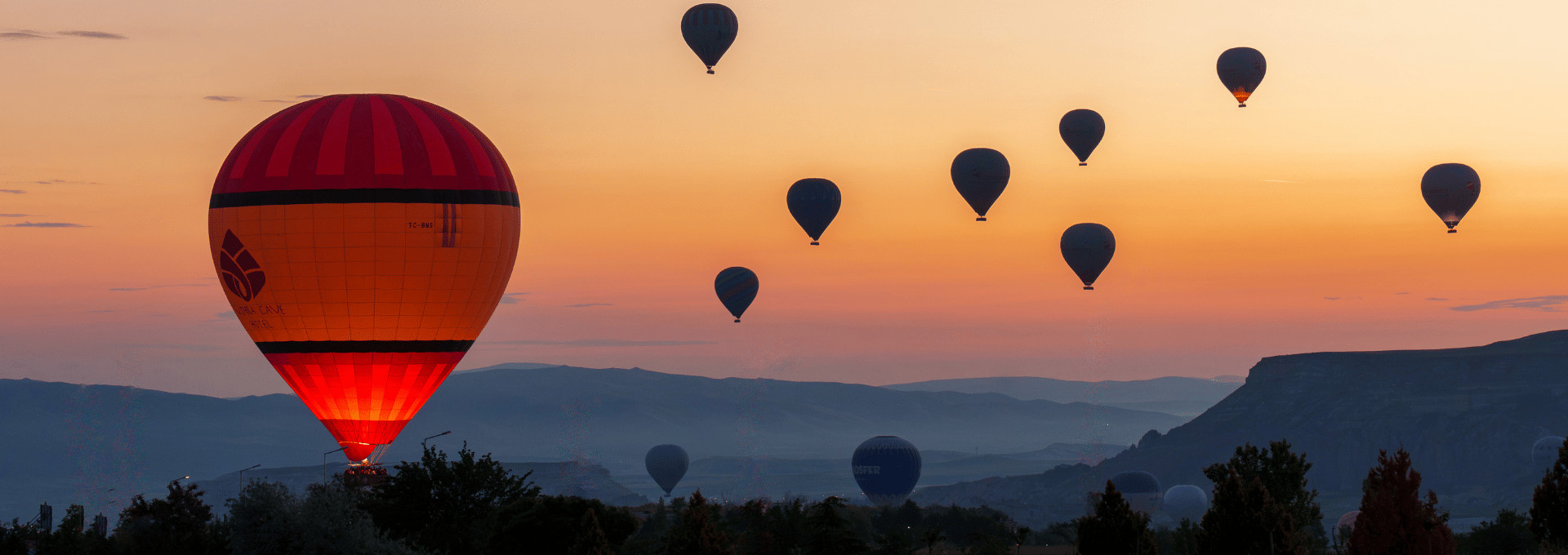 Website homepage banner cap